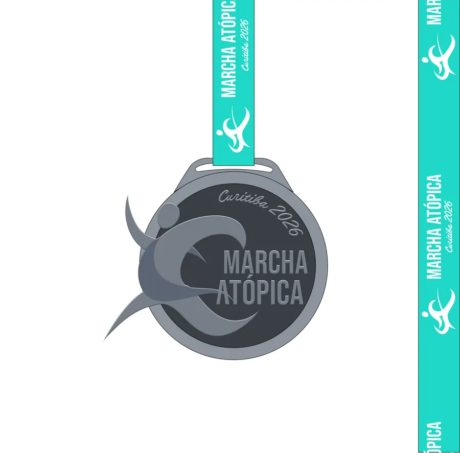 Medalha da Marcha Atópica Curitiba 2026